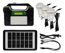 Comprar Kit Sistema De Iluminación Con Panel Solar 3w De 3 Focos