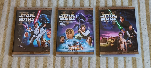 Star Wars - Iv - V - Vi - 3 Dvd Duplos 6 Discos. Remasters.