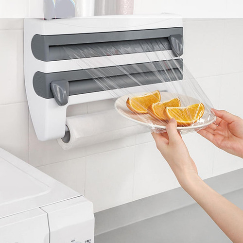 Dispensador De Papel De Aluminio Para Gris Azul