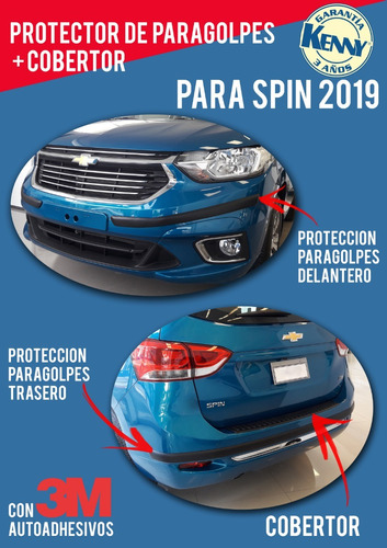 Spin 2019 Combo Protector Paragolpes + Cobertor Kenny