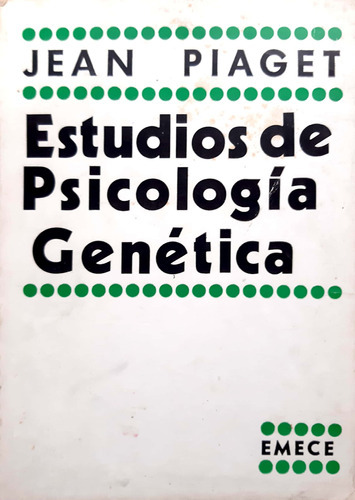 Estudios De Psicología Genética Jean Piaget Emece Usado  