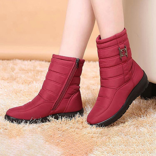 Imagen 9 de 9 de Conjunto De Botas Cortas De Mujer Abrigadas E Impermeables