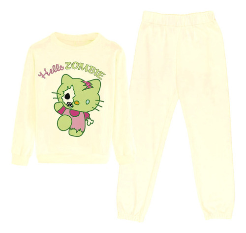 Conjunto De Sudadera Y Pans De Niña Hello Kitty Logo Kitty 2