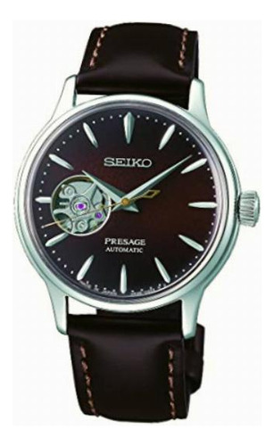 Reloj Seiko Presage Automatico Dama Café Ssa783j1 Corazon