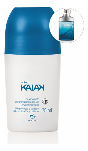 Desodorante antitranspirante roll-on Natura Kaiak 75ml masc.