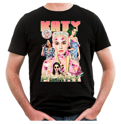 Remera Katy Perry 02 (negra:) Ideas Mvd