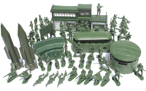 Set De Juego De 56 Piezas Con Base De Misiles Militares Toy