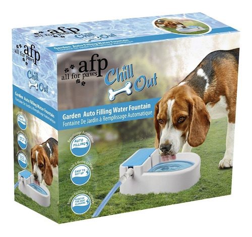 Fonte De Jardim Bebedouro 1,5l Auto Filling Chill Out Afp Cor Água