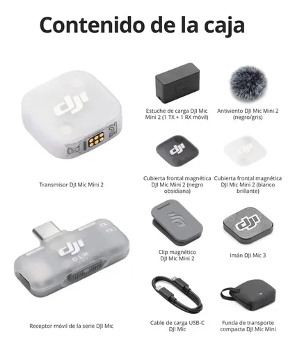 Dji Mic Mini 2 Microfone Sem Fio 1tx 1rx Para Celular Z | MercadoLivre