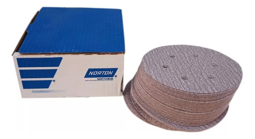 Lija Circular Velcro Norton A275 Con O Sin Hueco 5  Y 6  Ind