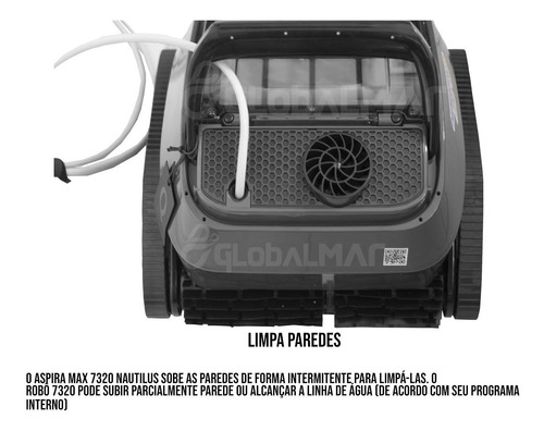 Robô De Manutenção Para Piscinas Aspira Max 7320 Nautilus