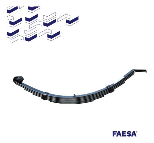Elastico Para Acoplado Rural 7 Hojas - Cap. Carga 612 Kg