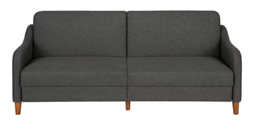 Sofa Cama Elithe Lino Gris 1pz Mueble Pieza Sala Sofa Sillon