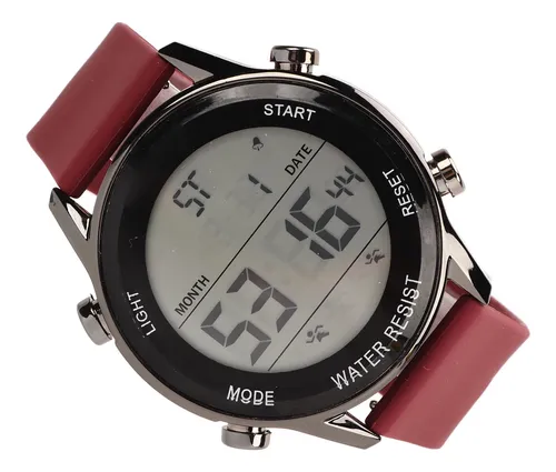 Reloj Digital Cronógrafo Wr50m Resistente Al Agua, Luminoso,