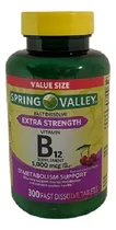 Comprar B12 5000mcg 300 Fast Tablets Sprin Valley Sabor Sin Sabor