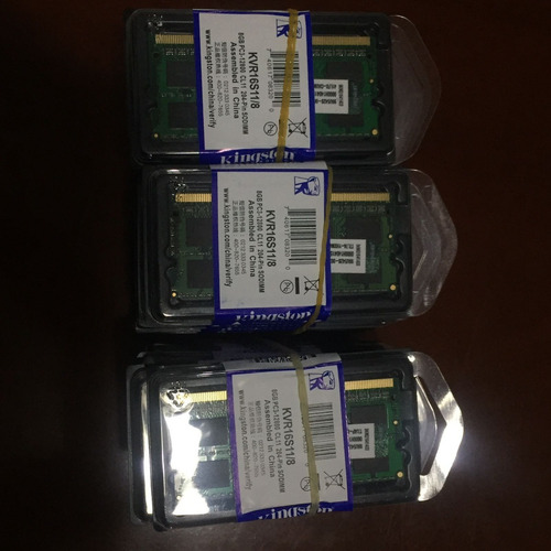 Imagen 1 de 1 de Memorias Kingston Ddr3 8gb 1600mhz Nuevas Selladas Laptop