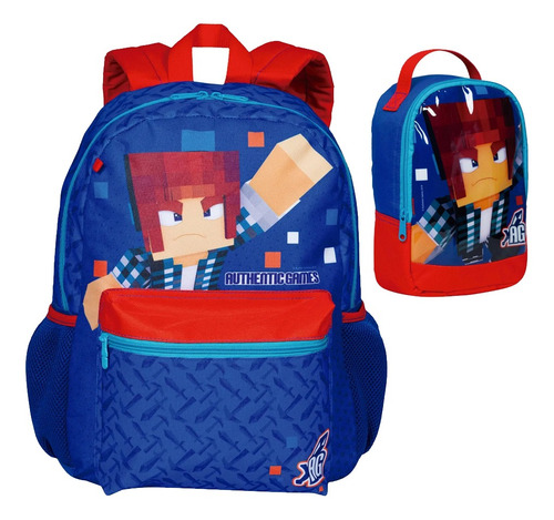 Kit Mochila Escolar Infantil Ecomi G Costas Authentic Games