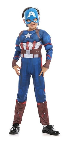 Disfraz Capitán América Talla L (9 A 11 Años) 
