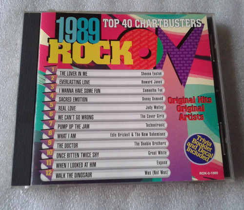 Rock On 1989 Top 40 Chartbusters Cd Importado Fox Easton Jon