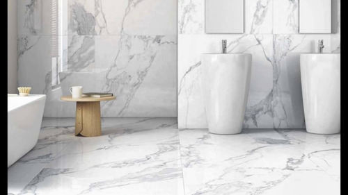 Imagen 2 de 4 de Ceramicas Simil Marmol Pared Lourdes Carrara 31x53 1ra