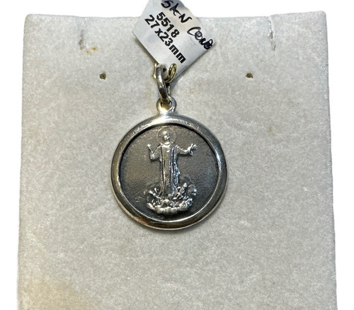 Medalla San Cono 2,3 Cm, En Plata 925. Tuset.