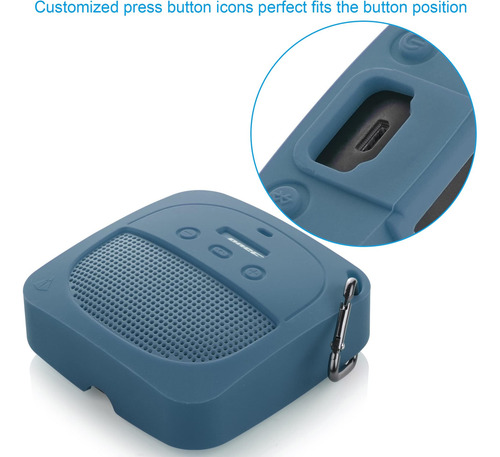 Txesign Funda De Silicona Compatible Con Bose Soundlink Micr