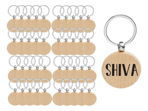 comprar 40 Llaveros Madera Recuerdo, Regalo, Souvenirs Personalizado