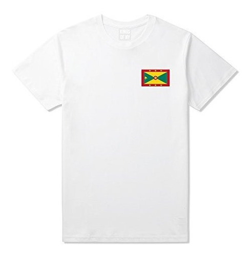 Playeras Para Hombre - Kings Of Ny Grenada Flag Country Ches