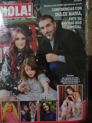 Dulce Maria En Revista Hola Diciembre 2023 Eva Longoria