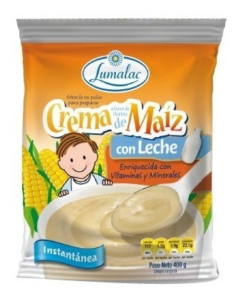 Crema De Maiz Con Leche, Lumalac 