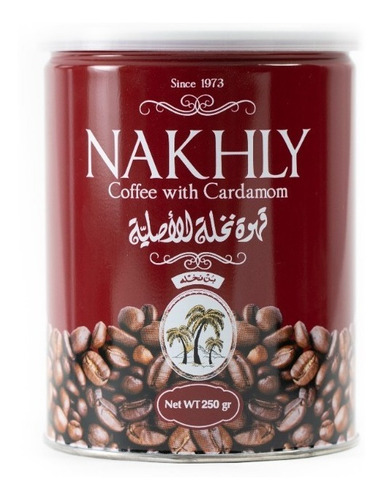 Cafe Arabe /turco Molido Con Cardamomo, Nakhly, Tubo 250 Gr