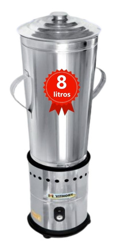 Triturador Industrial De 8 Litros P/ Bolos Massas Gelo Grão Cor Inox 127V/220V