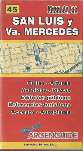 San Luis Y Villa Mercedes 45 Mapa De Las Ciudades - Argengui