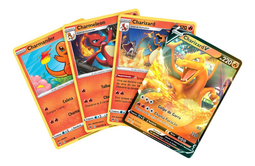 Kit Carta Pokémon Charizard V Charizard Charmelon Charmander