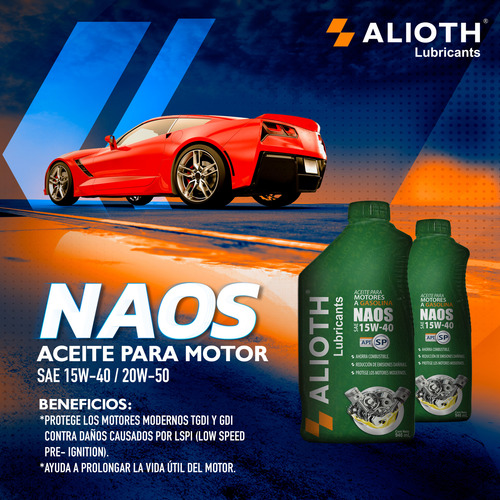 Naos Mineral Sae 20w-50 Sp Aceite Para Motor 946ml