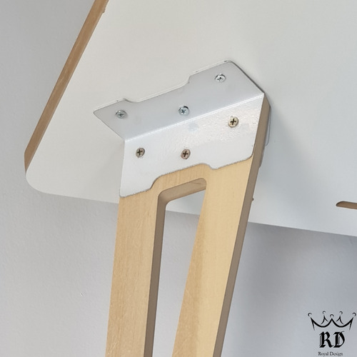 Imagen 5 de 7 de Sillón Pc Oficina + Escritorio Nórdico Madera Negro Combo