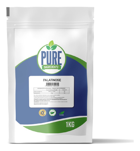 Palatinose 100% Pura C/ Certificado 1kg Pure Ingredient's