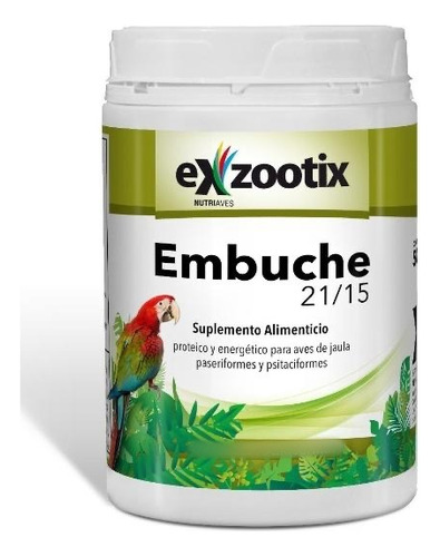 Pasta Embuche Loros Exzootix 21/15 500 Gr X 2 Unid.+ Regalo