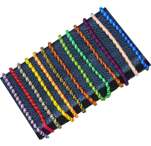 Pack 25 Pulseras Tejidas Artesanales