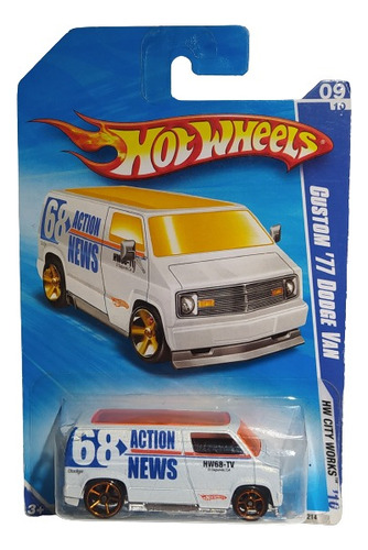 Hot Wheels Custom 77 Dodge Van #125  2010