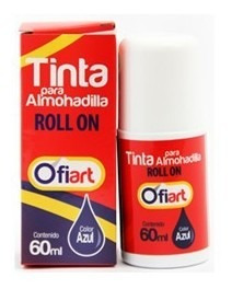 Tinta Roll On Ofiart 60 Ml Azul