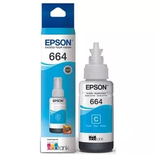 Tinta Epson Cyan T664220 Para L210-l220-l310-l355-l365-l455