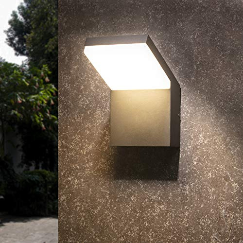 Luz De Pared Exterior Led Moderna Casa Y Patio, Aplique...