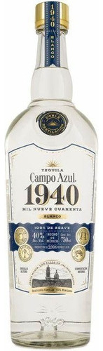 Tequila Campo Azul 1940 Blanco 750ml