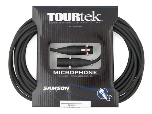 Cable Xlr-xlr Cannon Samson Tm30 9.9 Metros P/ Microfono