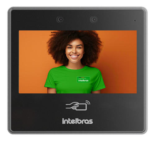 Kit Controle Acesso Facial Qr Code Cartão Mf Wi-fi Intelbras