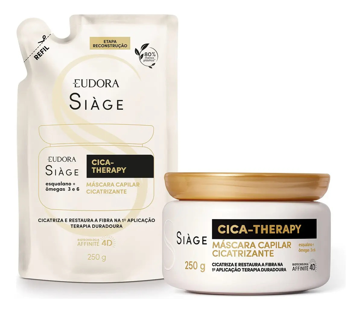 Combo Siàge Cica-therapy Máscara: Máscara Capilar 250g + Ref