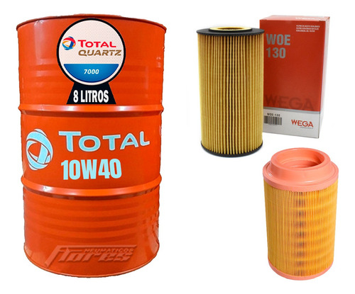 Cambio De Aceite Total 10w40 8l + Kit Filtros Ranger 3.0 Tdi