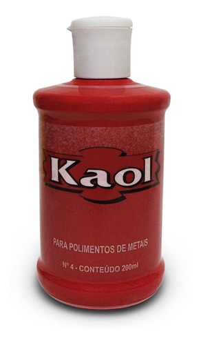 Kit 2 Kaol Polidor 200 Ml Para Metais Pratas