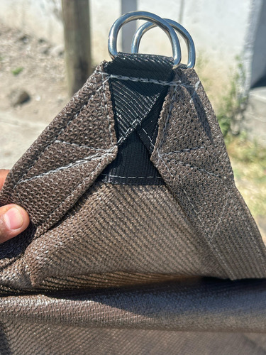 Malla Sombra 5x7 Reforzada Lista Para Colocar Raschel 90% Chocolate